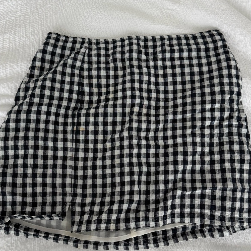 American Eagle Outfitters Monochrome Checkered Skirt
